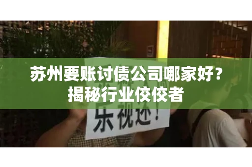 苏州要账讨债公司哪家好?揭秘行业佼佼者 苏州要账讨债公司哪家好?揭秘行业佼佼者