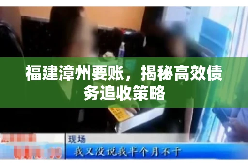 福建漳州要账，揭秘高效债务追收策略