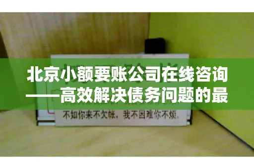 北京小额要账公司在线咨询——高效解决债务问题的最佳途径