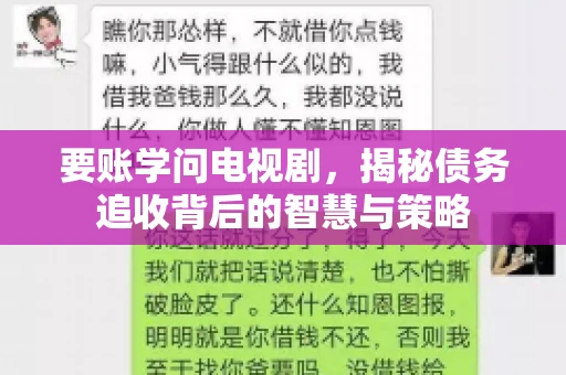 要账学问电视剧,揭秘债务追收背后的智慧与策略 要账学问电视剧,揭秘债务追收背后的智慧与策略