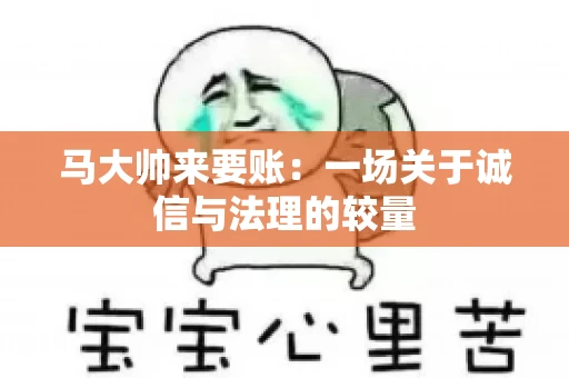马大帅来要账：一场关于诚信与法理的较量