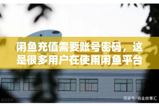 闲鱼充值需要账号密码,这是很多用户在使用闲鱼平台时都会遇到的问题。今天,我就来和大家聊聊这个话题,希望能帮助大家更好地了解闲鱼充值的相关事宜。 闲鱼充值需要账号密码,这是很多用户在使用闲鱼平台时都会遇到的问题。今天,我就来和大家聊聊这个话题,希望能帮助大家更好地了解闲鱼充值的相关事宜。